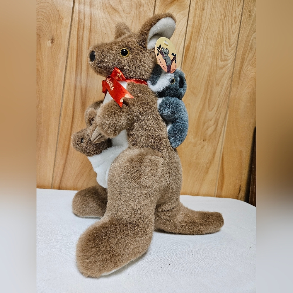 NWT Sunwood Souvenir Kangaroo Joey Koala Plush Stuffed Animal Australia 13" - Picture 6 of 12